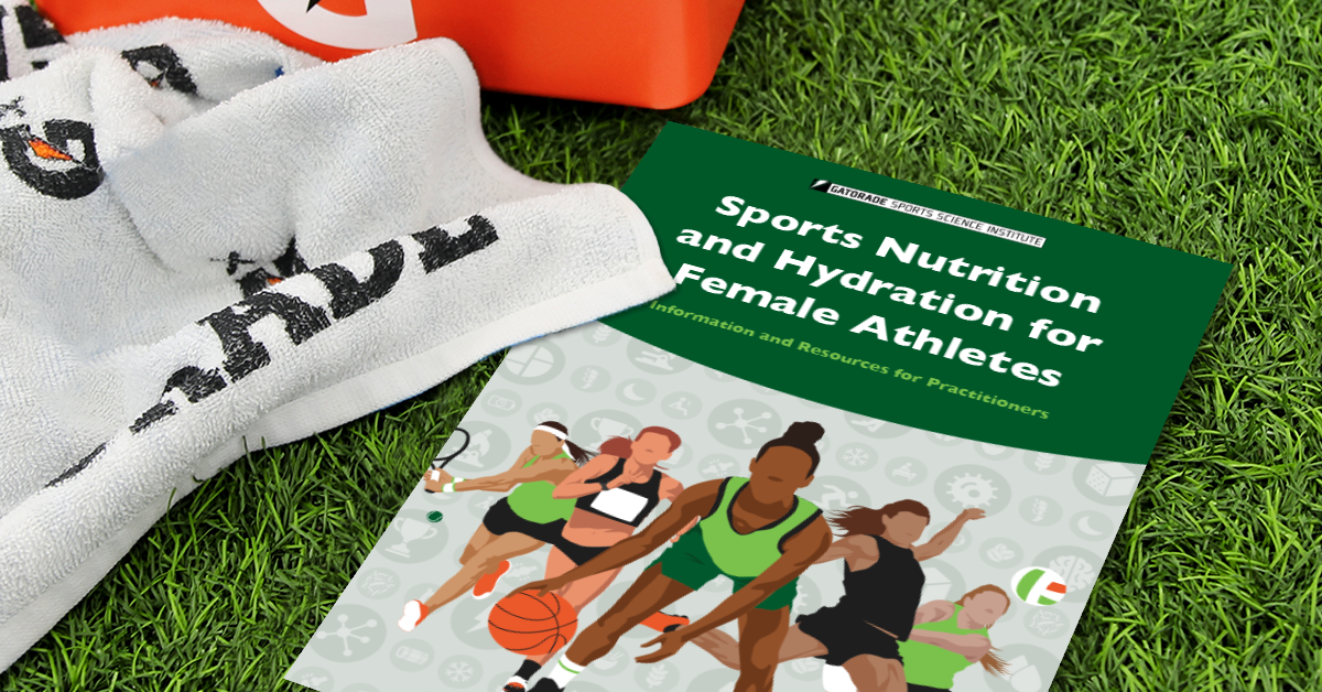 the cover of the Sports Nutrition and Hydration for Female Athletes report