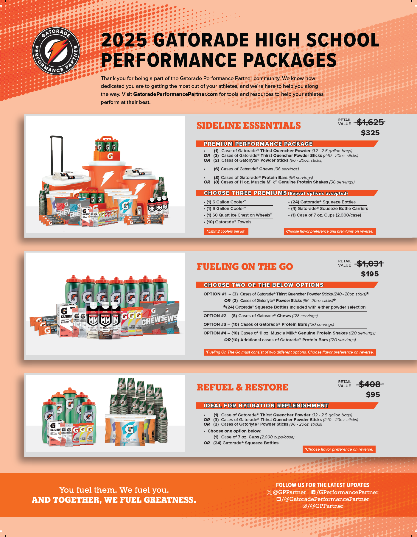 The high school performance package poster