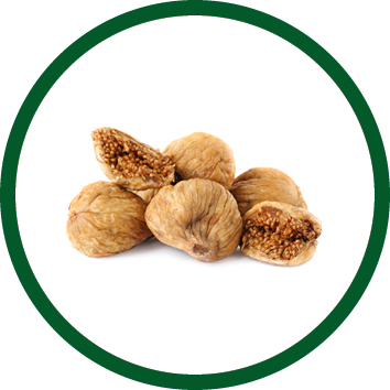 Pile of tasty dried figs on white background