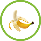 One open peeled banana isolated on white background with clipping path