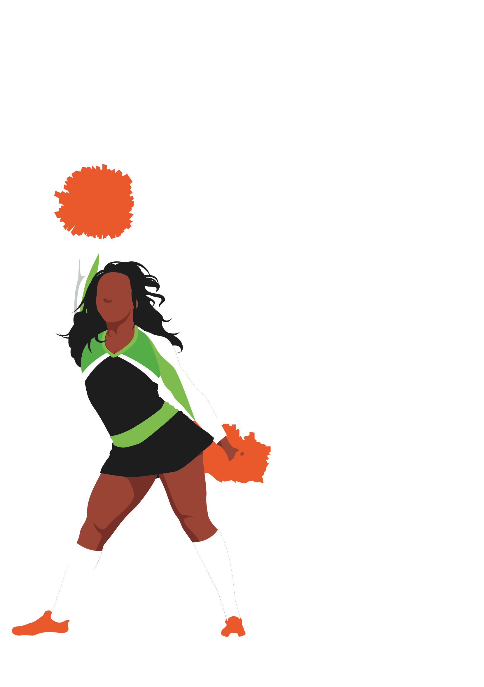 Female cheerleader