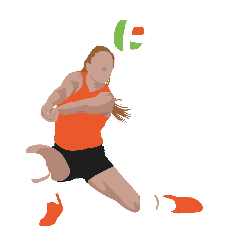 Female volleyball player