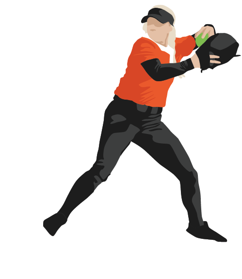 Female baseball pitcher