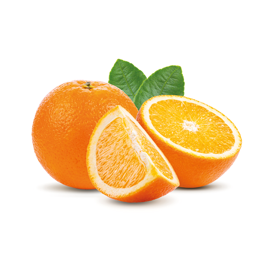 orange fruit isolated on white background. Full depth of field