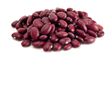 A PIle of Red Kidney Beans Isolated on a White Background