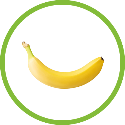 one ripe banana isolated on white background with clipping path