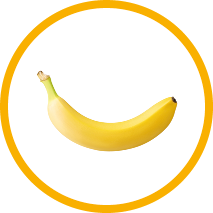 one ripe banana isolated on white background with clipping path