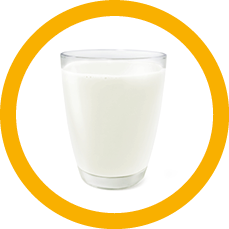 glass of milk top view front view glass of milk isolated on white background