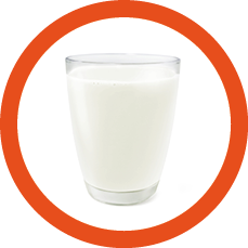 glass of milk top view front view glass of milk isolated on white background