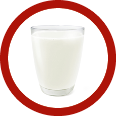 glass of milk top view front view glass of milk isolated on white background