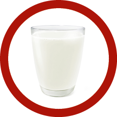 glass of milk top view front view glass of milk isolated on white background