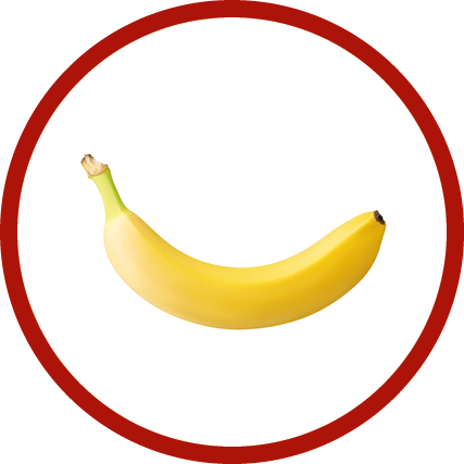 one ripe banana isolated on white background with clipping path