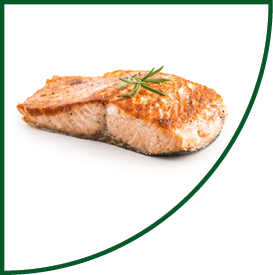 Salmon. Salmon roast steakisolated on white background.