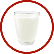glass of milk top view front view glass of milk isolated on white background