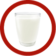 glass of milk top view front view glass of milk isolated on white background