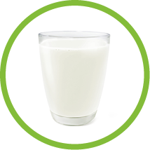 glass of milk top view front view glass of milk isolated on white background