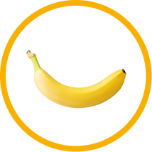 one ripe banana isolated on white background with clipping path