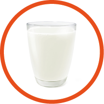 glass of milk top view front view glass of milk isolated on white background