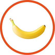 one ripe banana isolated on white background with clipping path