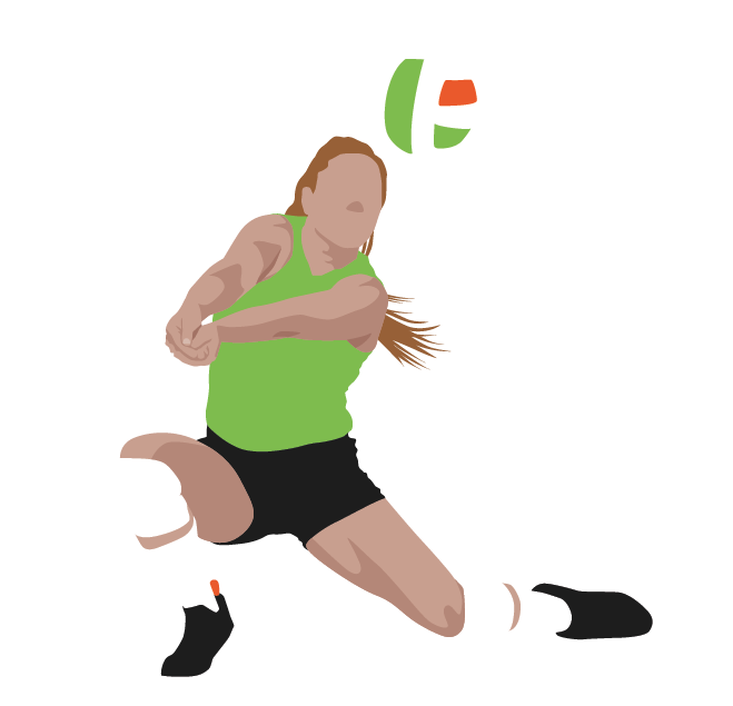 Female volleyball player