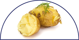 boiled peeled potatoes isolated on white background cutout