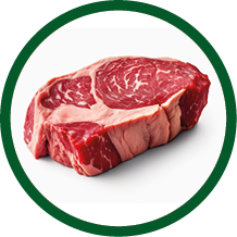 raw steak isolated on white background. Generated by AI