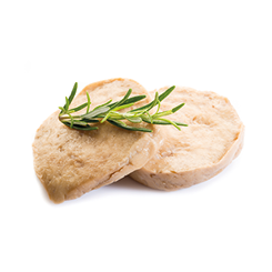 seitan steack on white background