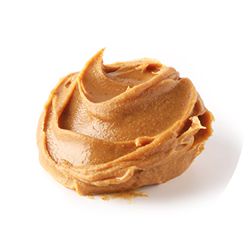 peanut butter isolated on white background