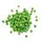 green peas on white background.
