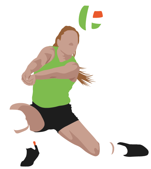 Female volleyball player