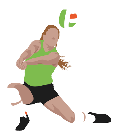 Female volleyball player